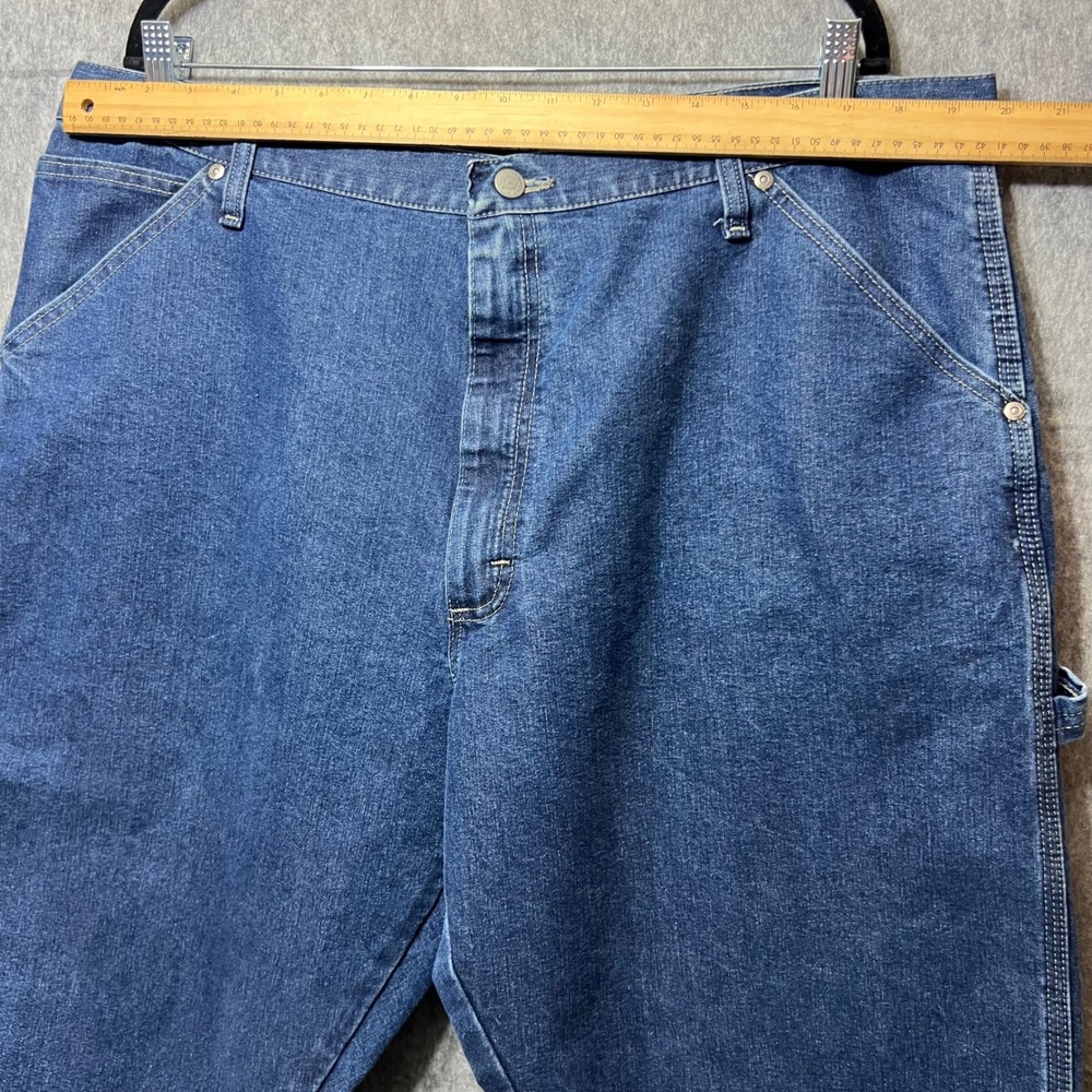 Wrangler Carpenter Jeans Relaxed Fit Denim Work Pants Blue Size 40x30 - Picture 4 of 8